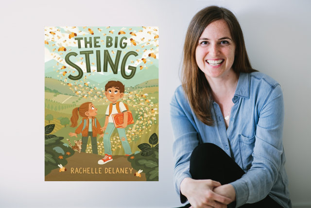 Book cover of The Big Sting with photograph of Rachelle Delaney