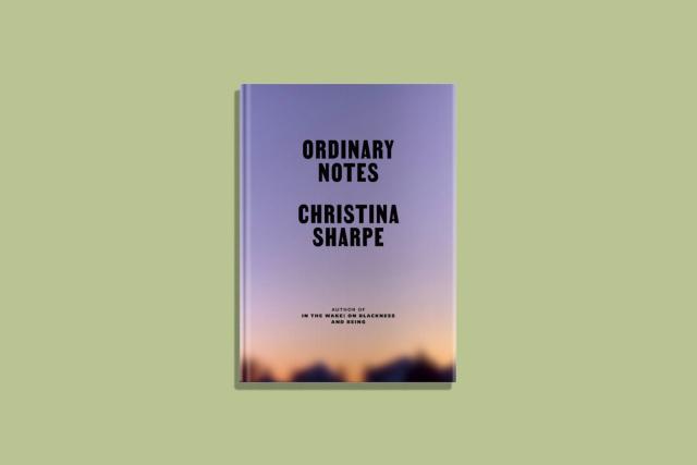 Book cover of Ordinary Notes by Christina Sharpe